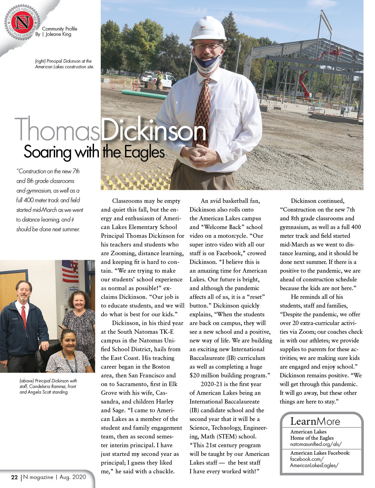 American Lakes School featured in N. Magazine