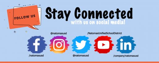 Stay connected with NUSD on social media banner