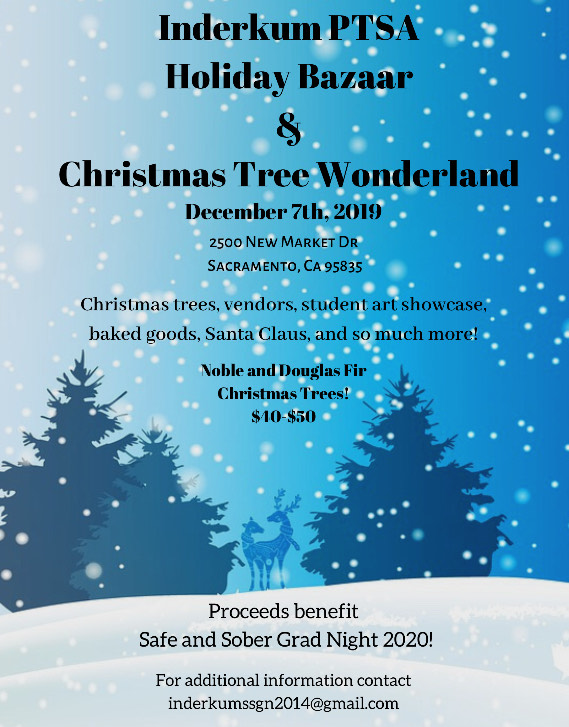 Holiday Bazaar and Christmas Tree Wonderland Flyer