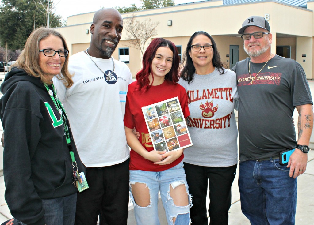 Faith, and her parents, coaches