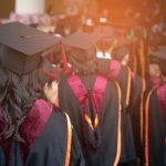 Graduates Wear Black Hats, Black Hats.graduates Join The Graduat