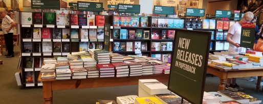 Inside of Barnes and Noble bookstore