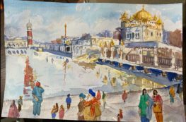 Golden Temple painted by NUSD student
