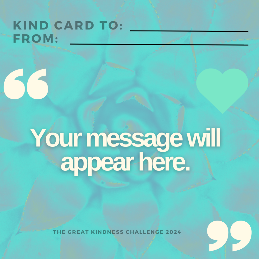 great kindness challenge 2024 template