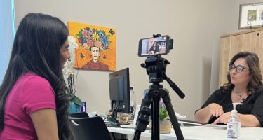 Telemundo MMJ interviews Principal Liz Aguirre