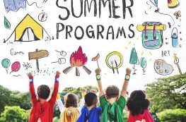 Summer Program with floating icons